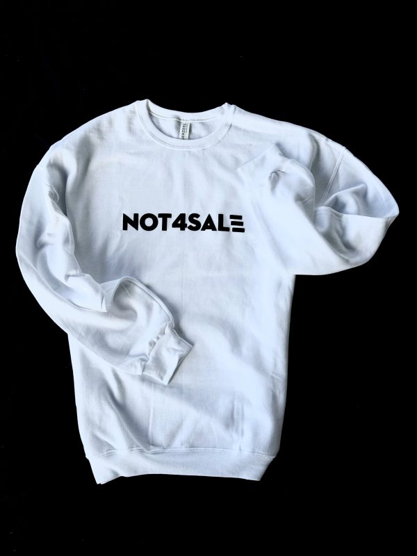 Crew Sweatshirt - Black Puff Print